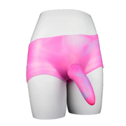 Leopard Dildo Silicone Leather Pants