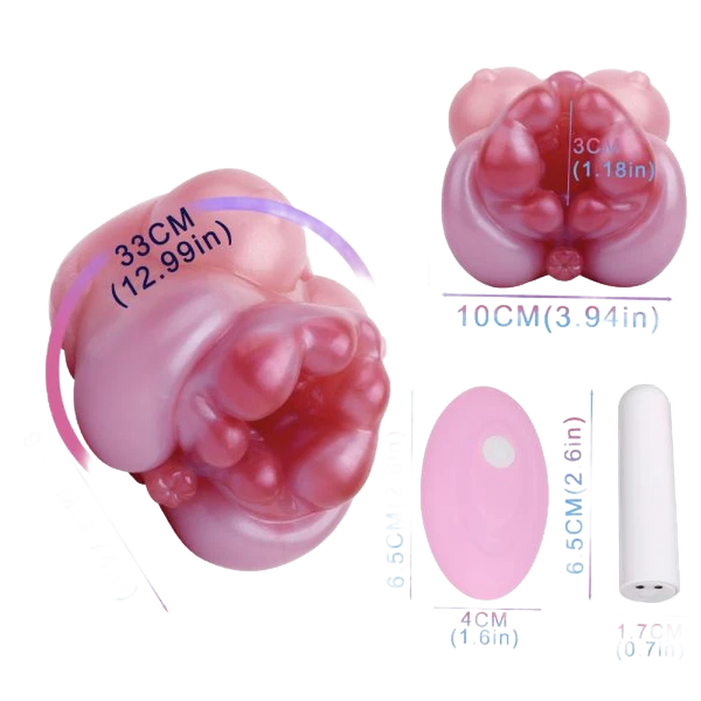 Liquid silicone Vibrating Masturbator