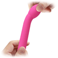 Logan Vibrator Punto G en silicona médica - 10 modos de vibración diferentes, viola