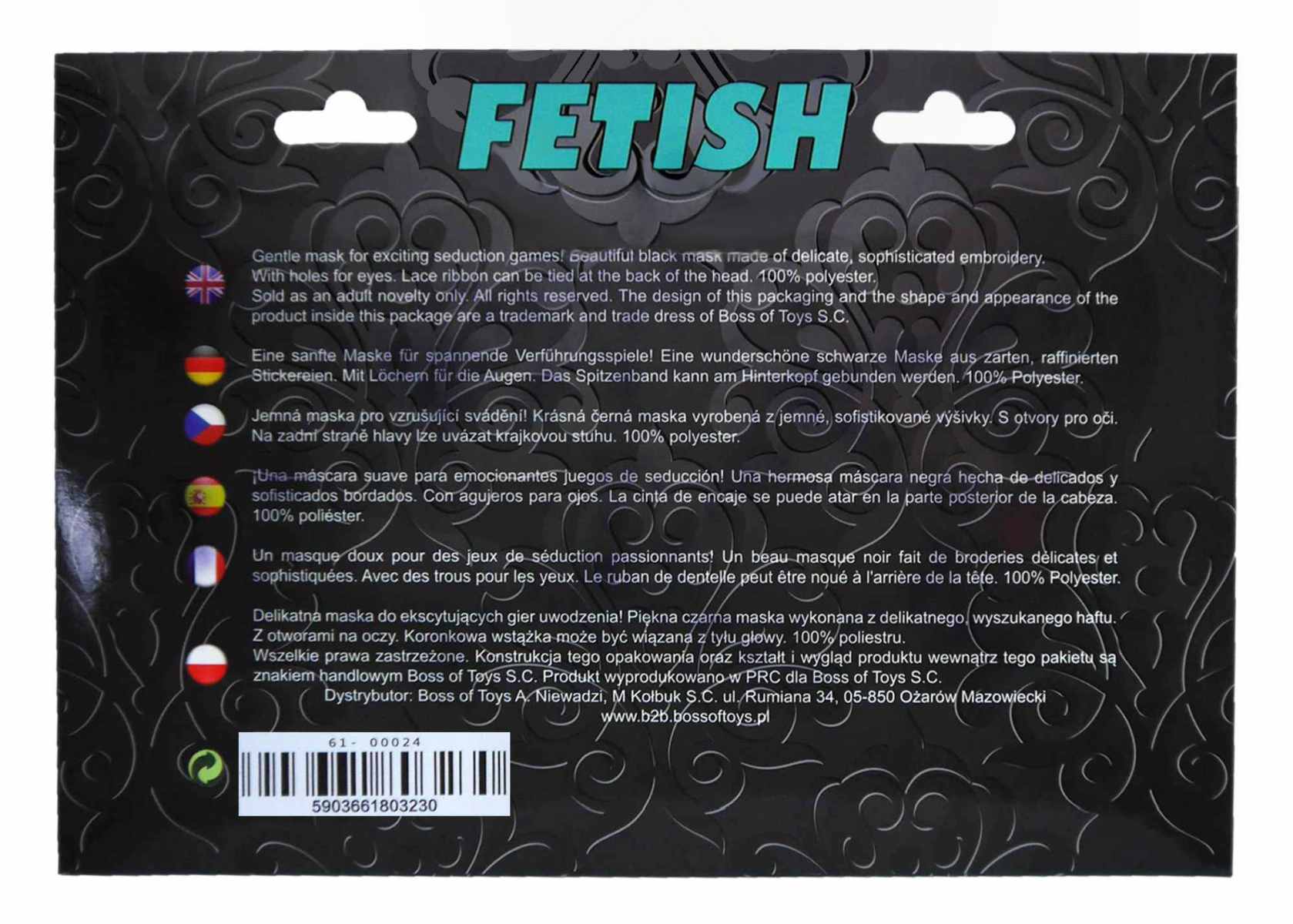 Love Mask Black - B Series Fetish