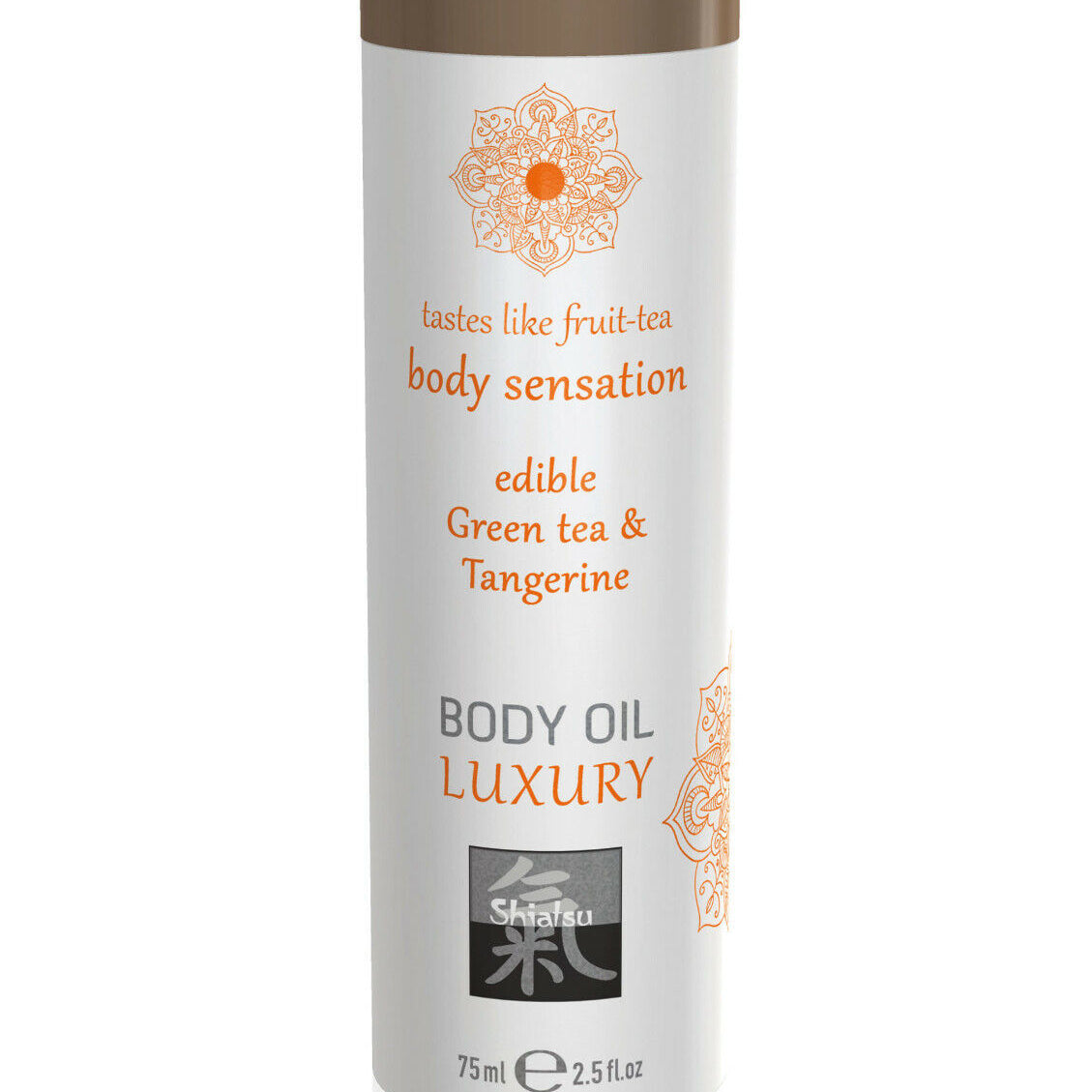 Luxury body oil edible - Green tea & Tangerine 75ml - GoEstasy