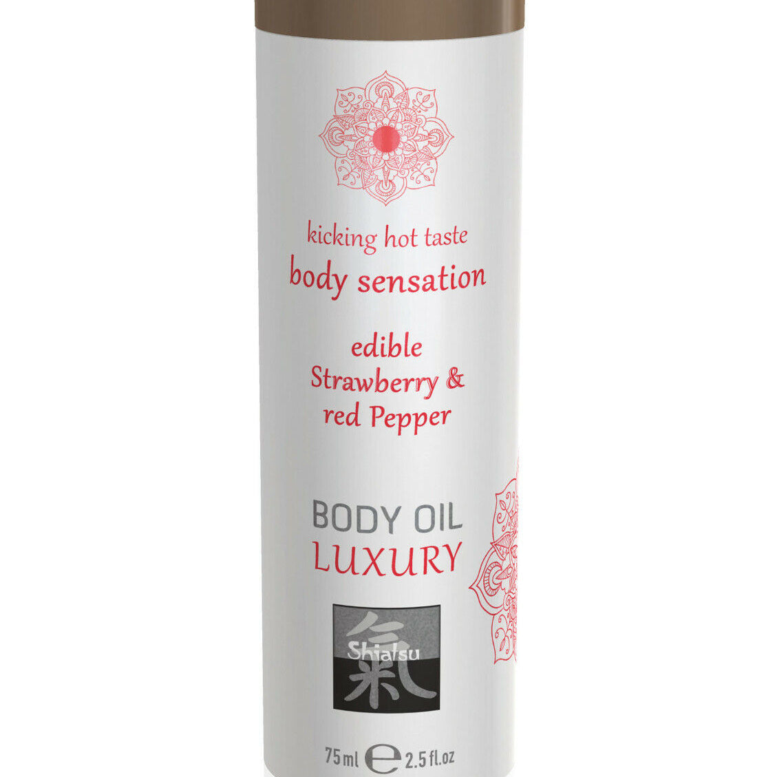 Luxury body oil edible - Strawberry & Red Pepper 75ml