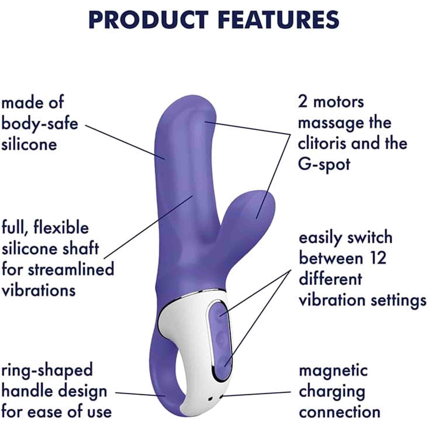 Magic Bunny Vibratore Rabbit in Silicone
