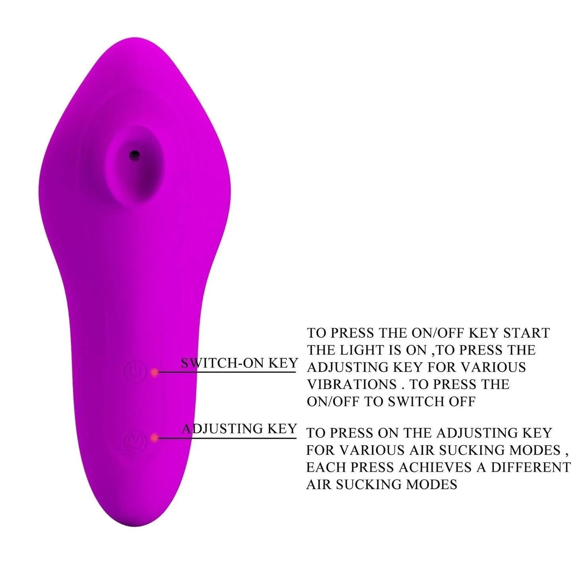 Magic Fish Succhiaclitoride in Silicone con 12 modalità diverse