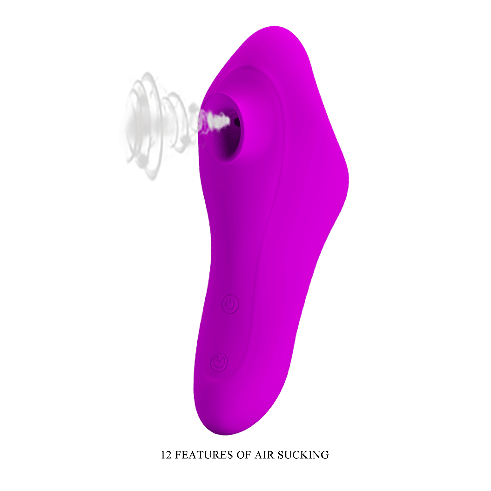 Magic Fish Suckclital Sucking en silicona recargable con 12 modos de aspiración diferentes - Viola