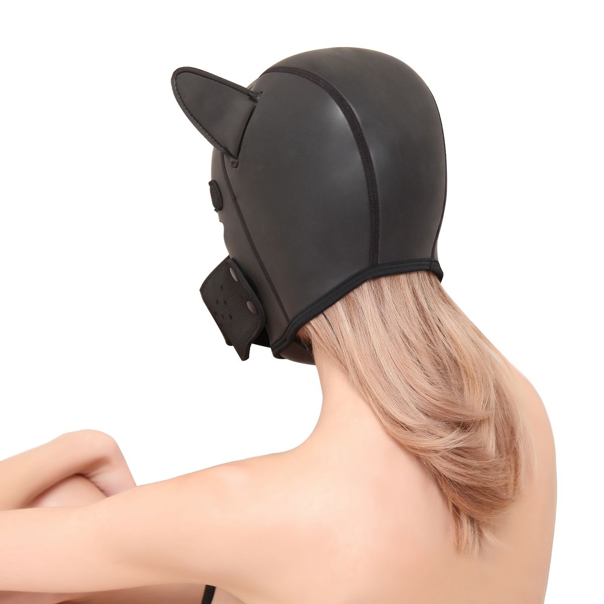 Neoprene Puppy Dog Hood – Maschera BDSM in Neoprene per Puppy Play