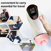 Masturbatore automatico portatile FoxShow per viaggio con custodia