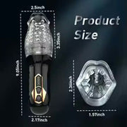 Masturbatore Pene Elettrico Vibrante e Rotante