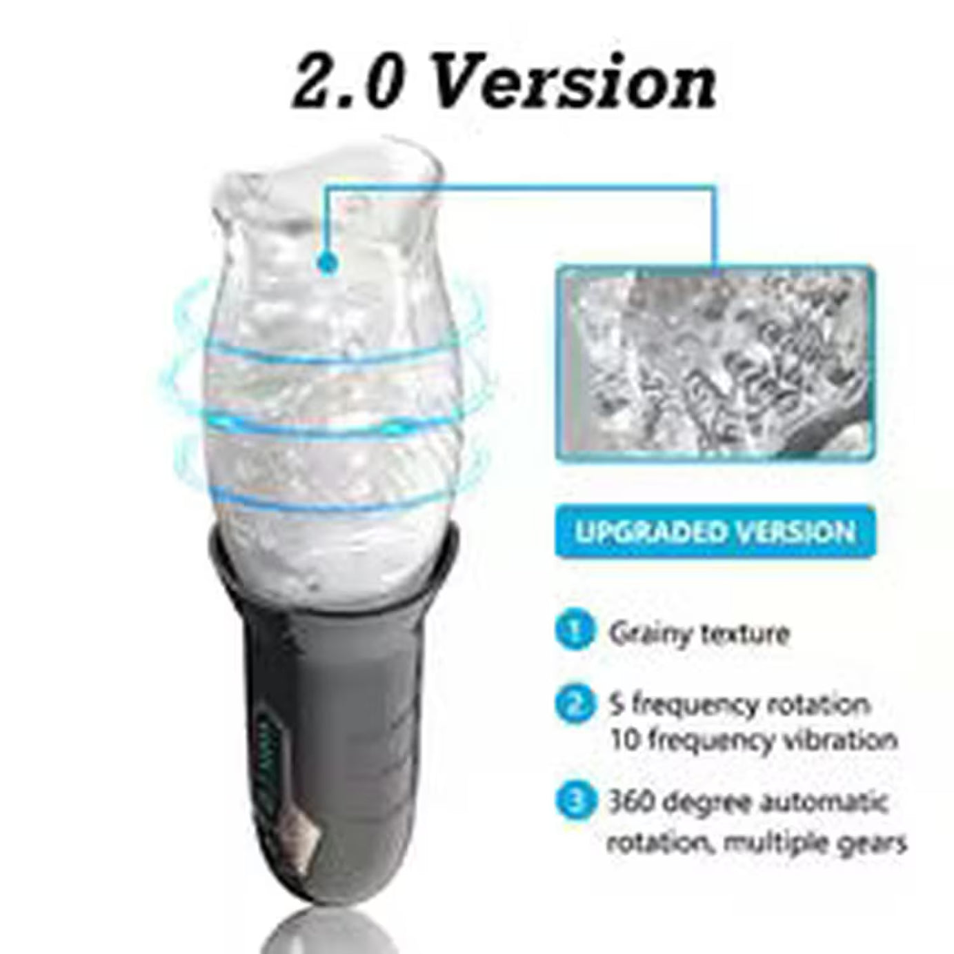 Masturbatore Pene Elettrico Vibrante e Rotante