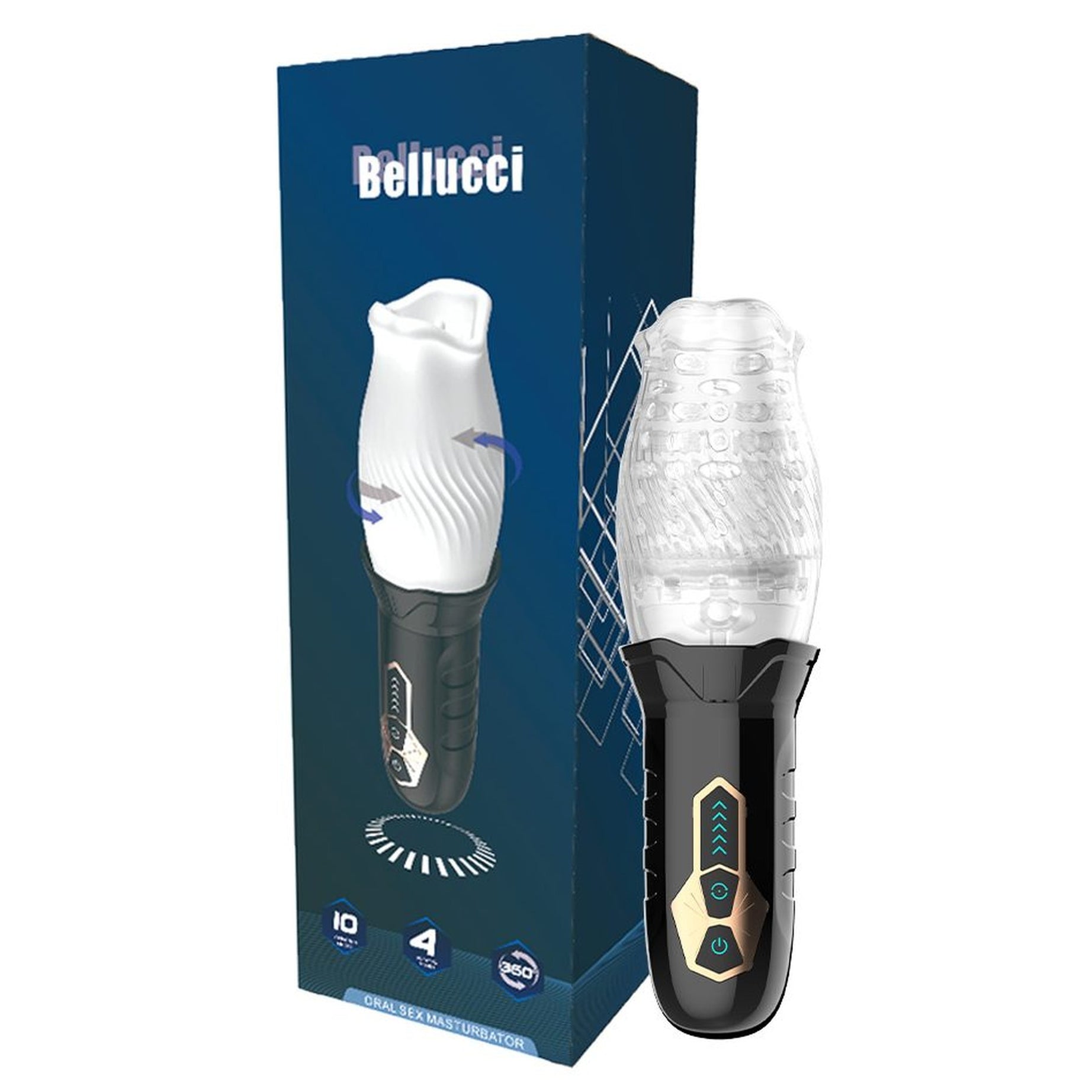 Masturbatore Pene Elettrico Vibrante e Rotante