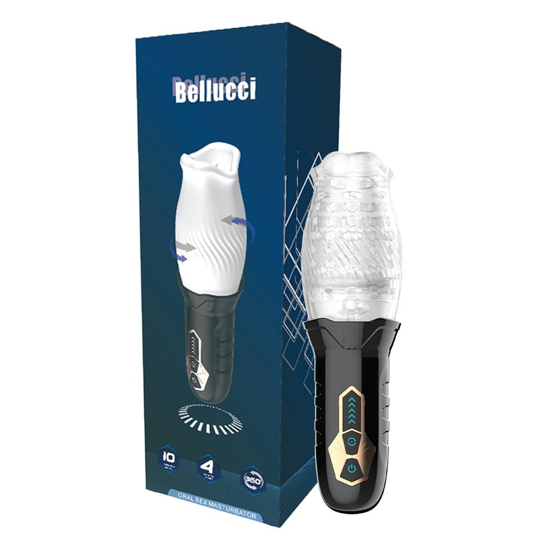 Masturbatore Pene Elettrico Vibrante e Rotante