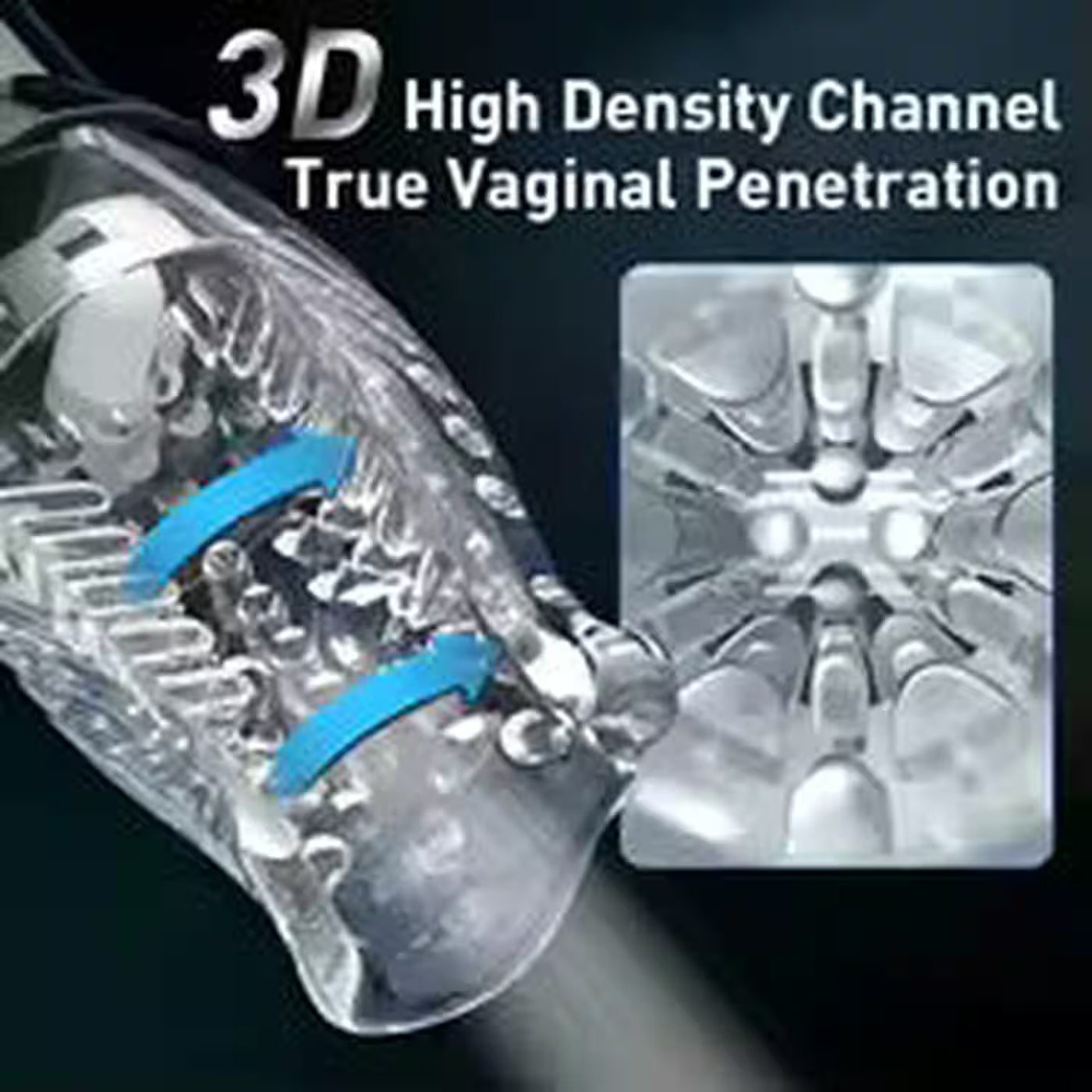 Masturbatore Pene Elettrico Vibrante e Rotante