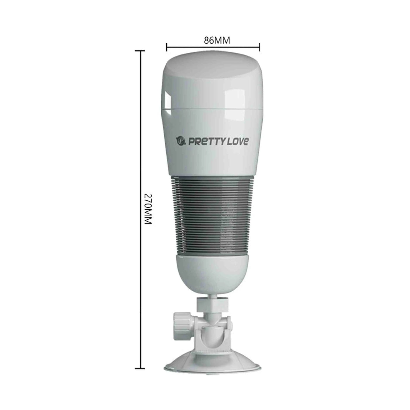 Masturbatore vibrante Pretty Love dimensioni 270mm con ventosa e inclinazione