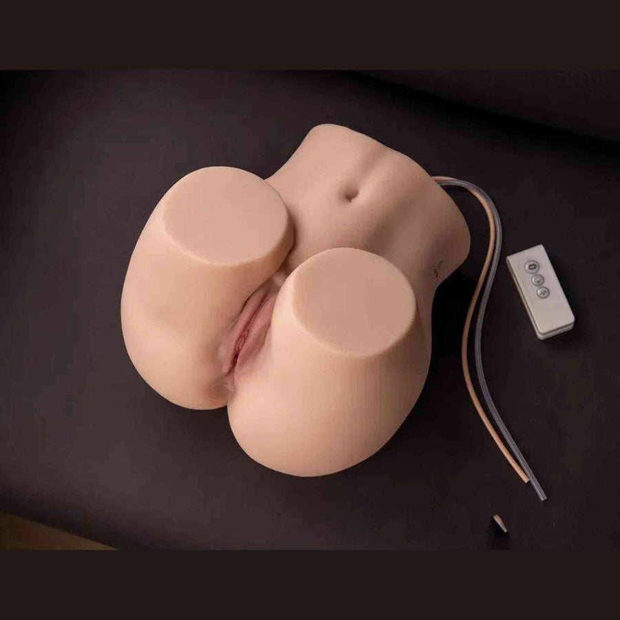 Super Realistic Vagina and Anus Thrusting Masturbator with 5 Speeds and 5 Suction Levels