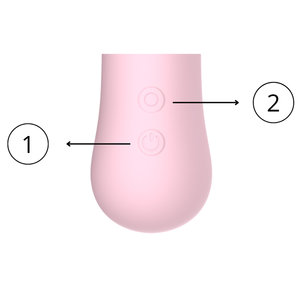 Melanda Vibratore Rabbit a Spinta Multifunzione