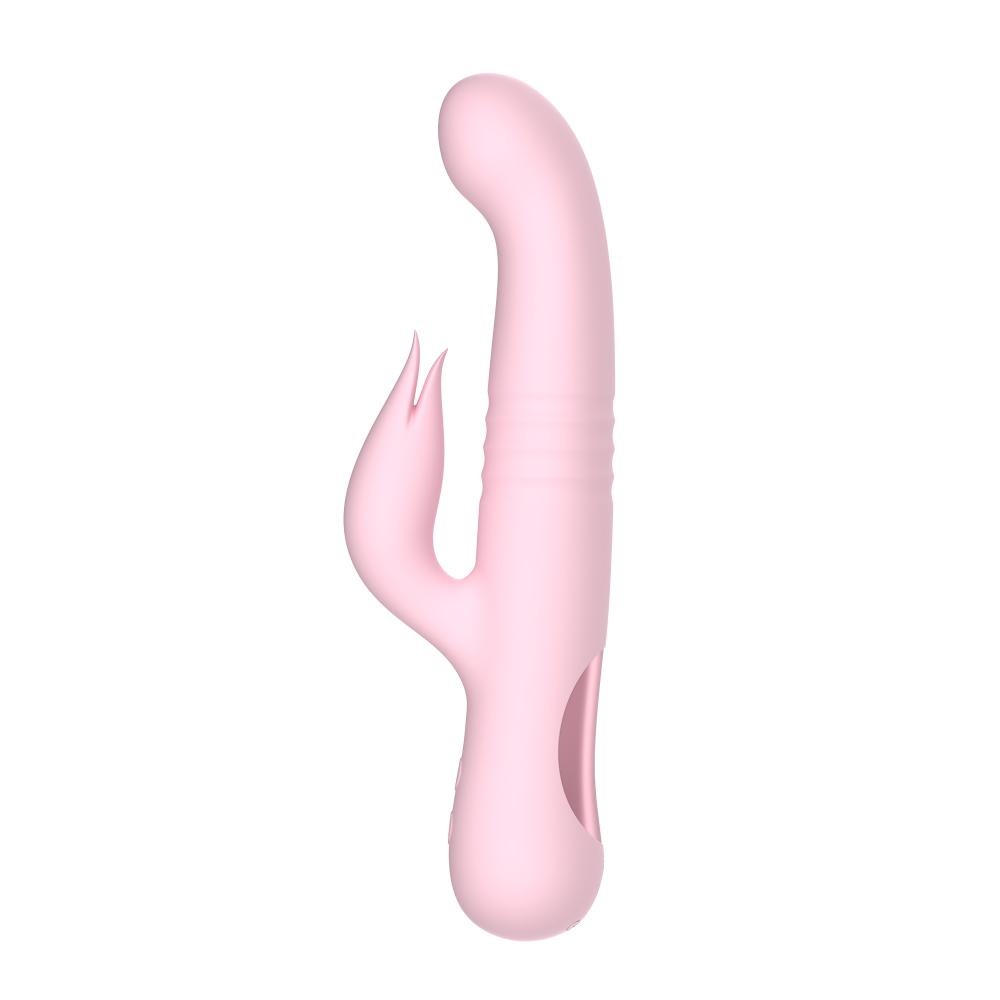 Melanda Vibratore Rabbit a Spinta Multifunzione