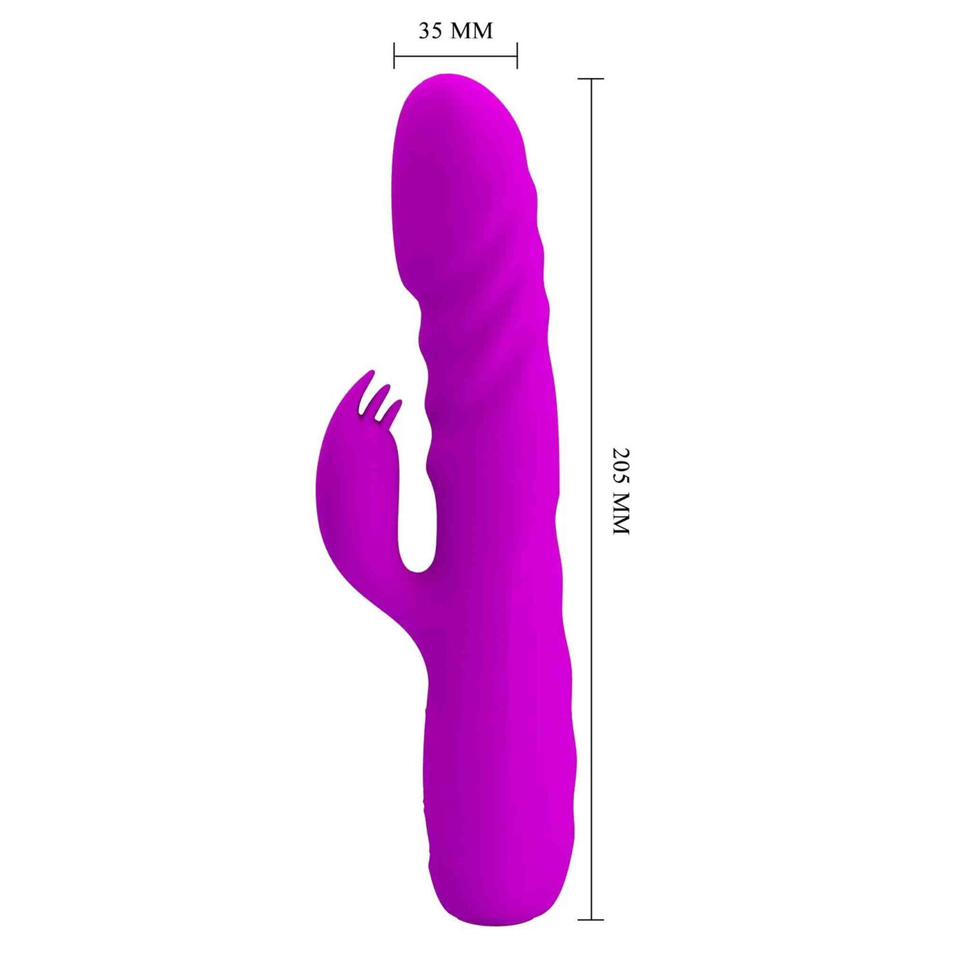 Melanie Vibratore Rabbit con vibrazione e movimento di Up & Down