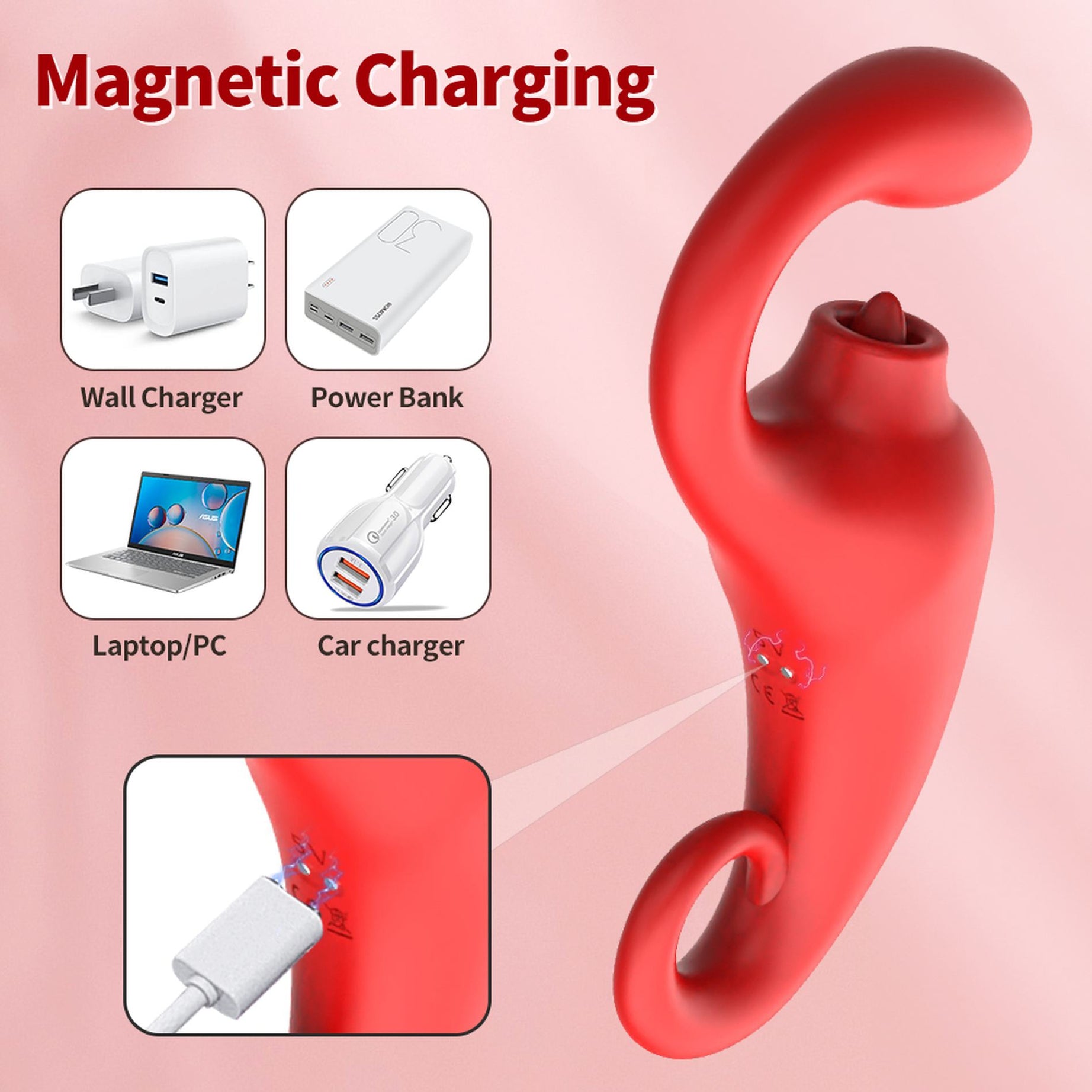 Merfi Vibratore Punto G e Lingua Clitoridea