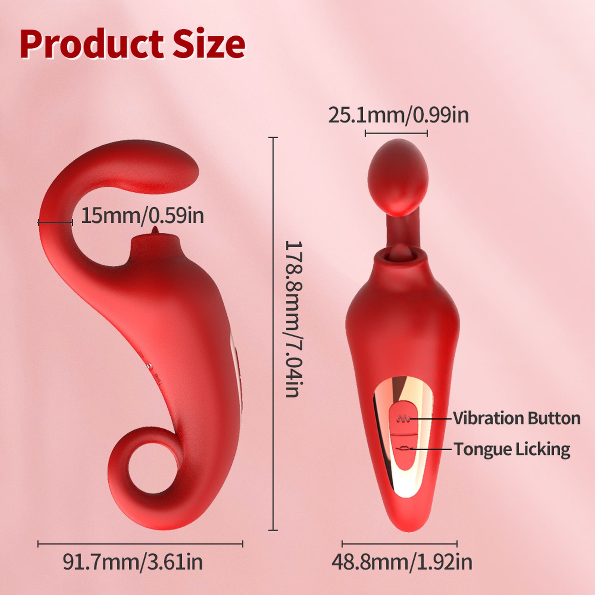 Merfi Vibratore Punto G e Lingua Clitoridea