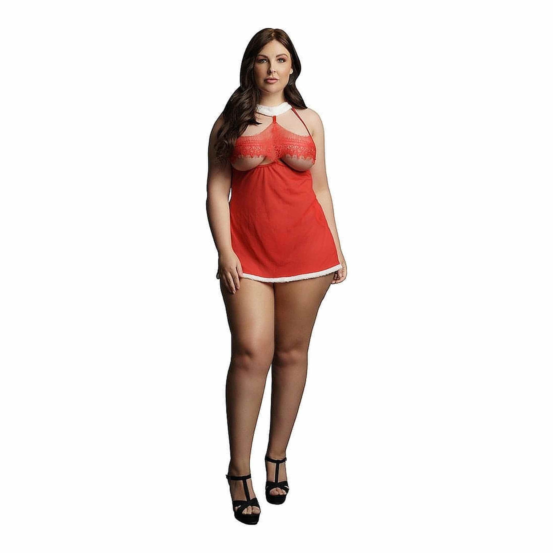 Merry Babydoll OSX - Red - GoEstasy