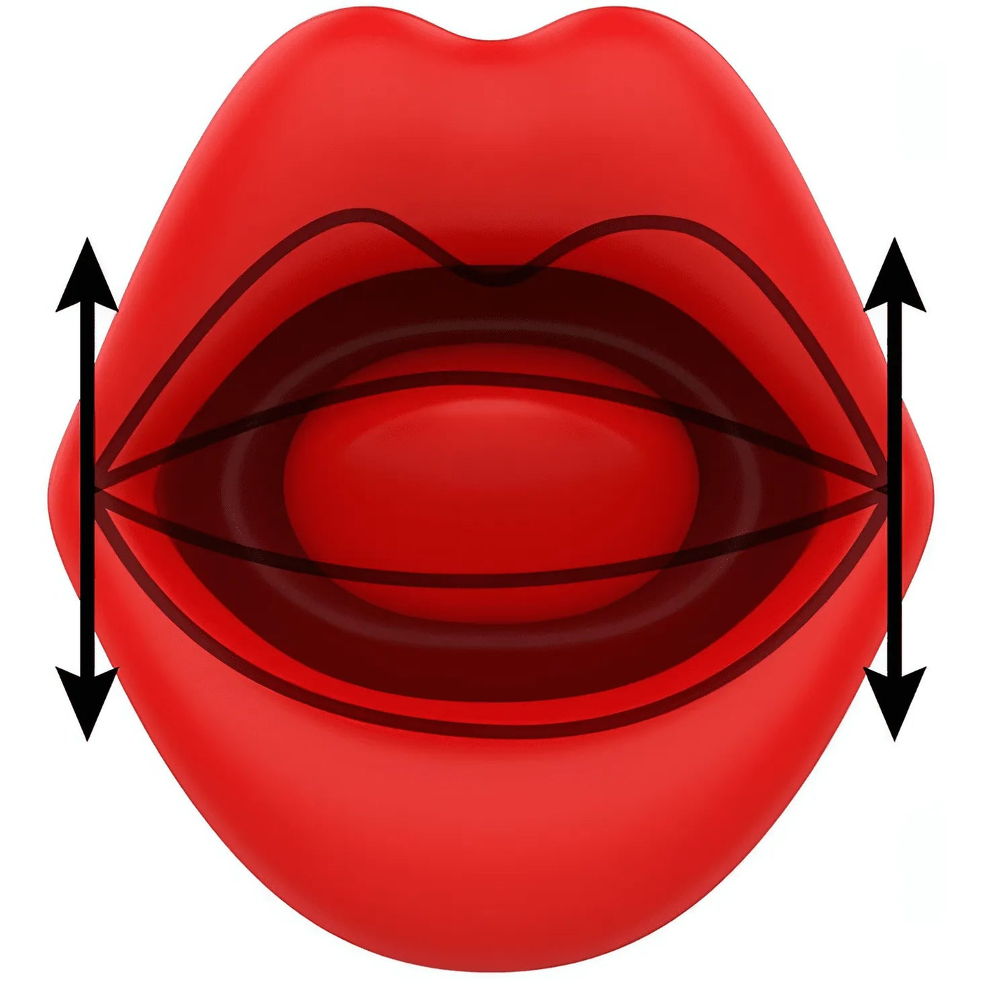Mia Sicilia Sex Toy 2 in 1: Bite+Licking