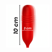 Accessorio vibratore rosso a forma di pene con anelli per Mia Toscana Power Wand