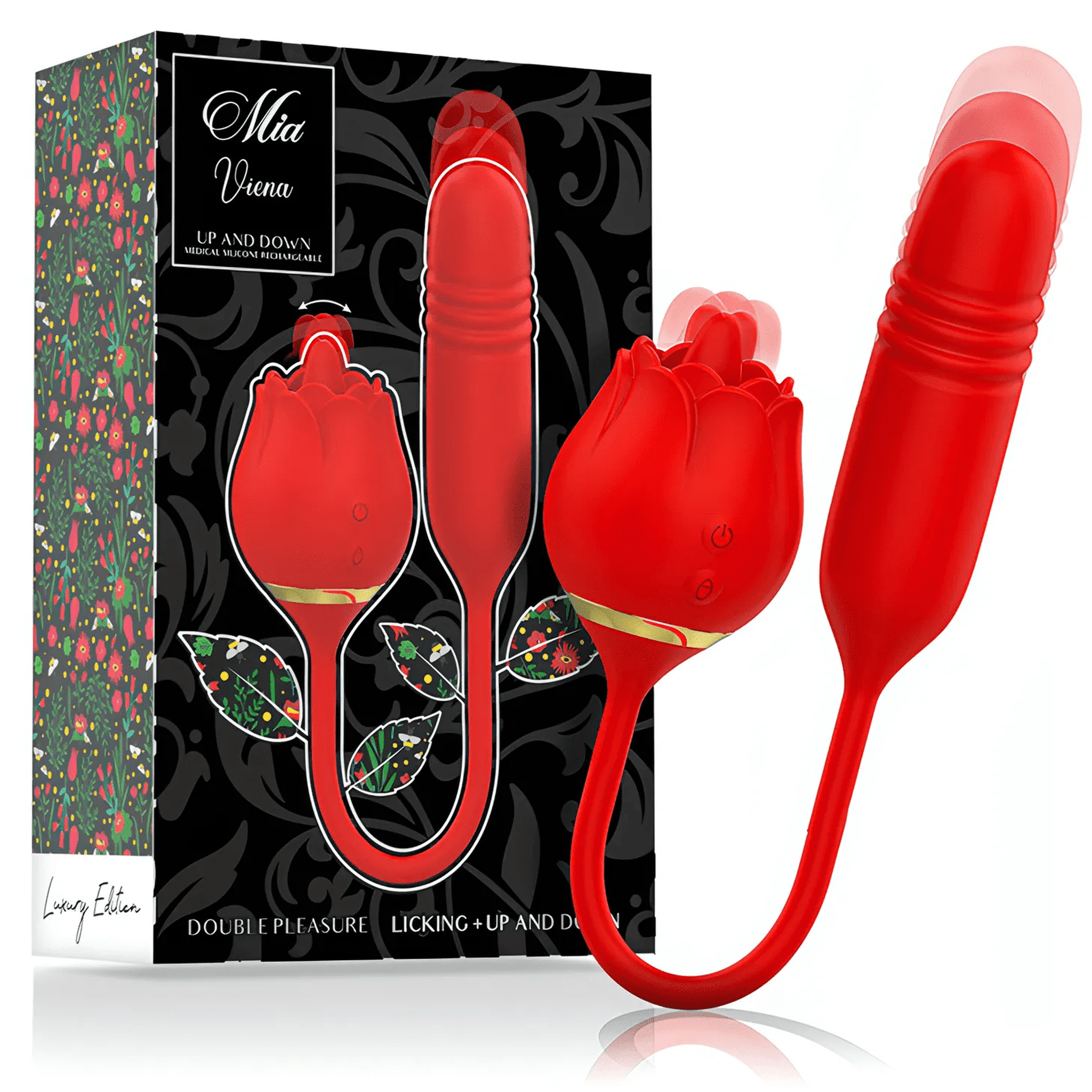 Mia Vienna 2 in 1 Vibratore Up&Down e Simulatore Sesso Orale