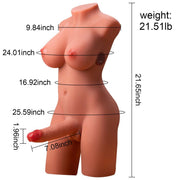 Miah Torso Ladyboy con Pene a Spinta Pneumatica