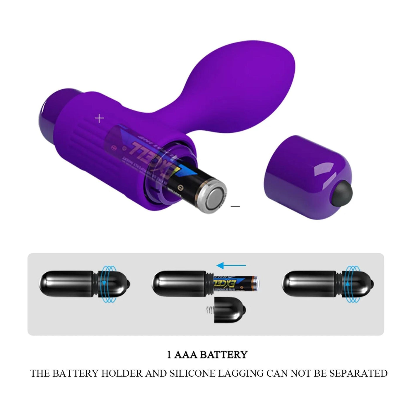 Mini Vibro Plug Anale Silicone