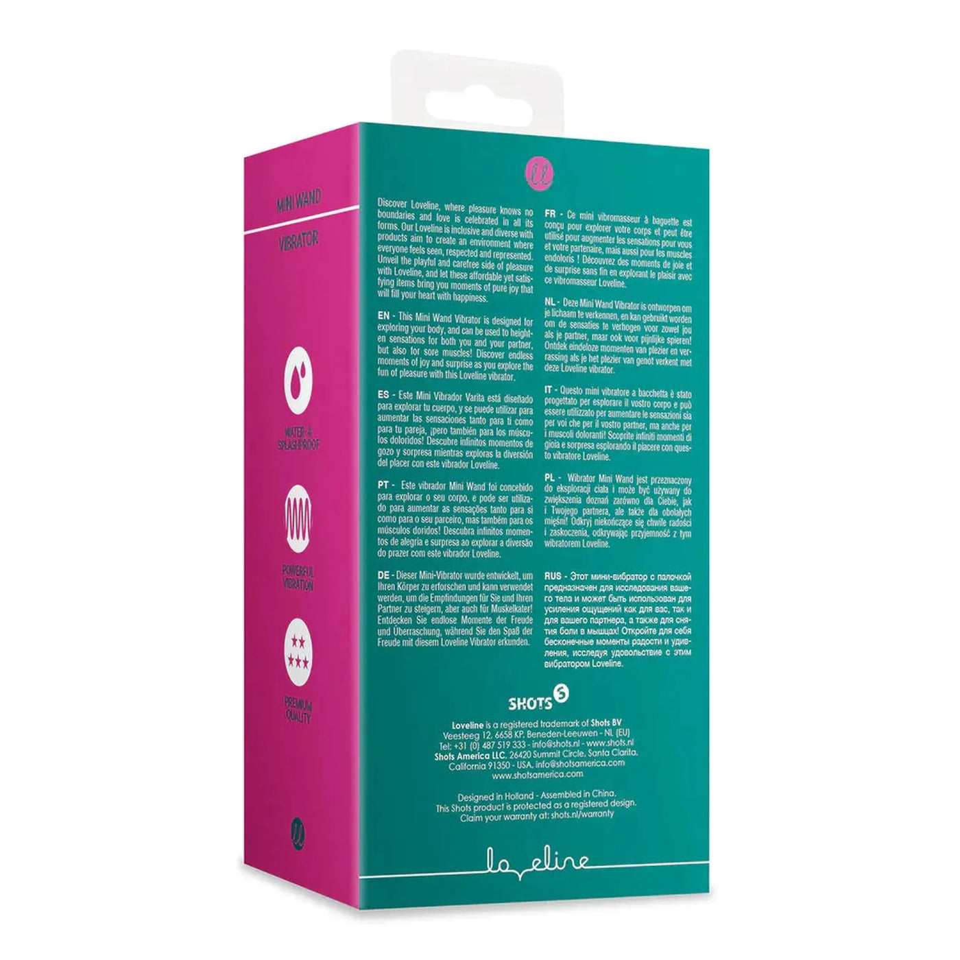 Mini Wand Clitorideo Potente e Compatto 11 cm con 7 modalità di vibrazione