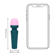 Mini Wand Clitorideo Potente e Compatto 11 cm con 7 modalità di vibrazione