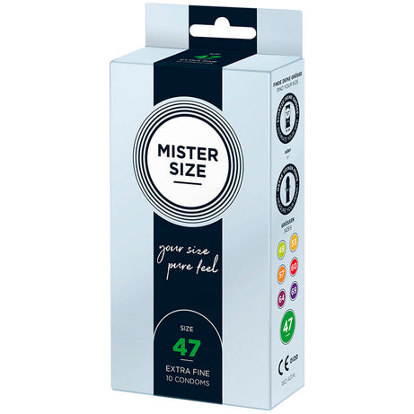 Mister Size Profilattici Extra Fini da 47 mm