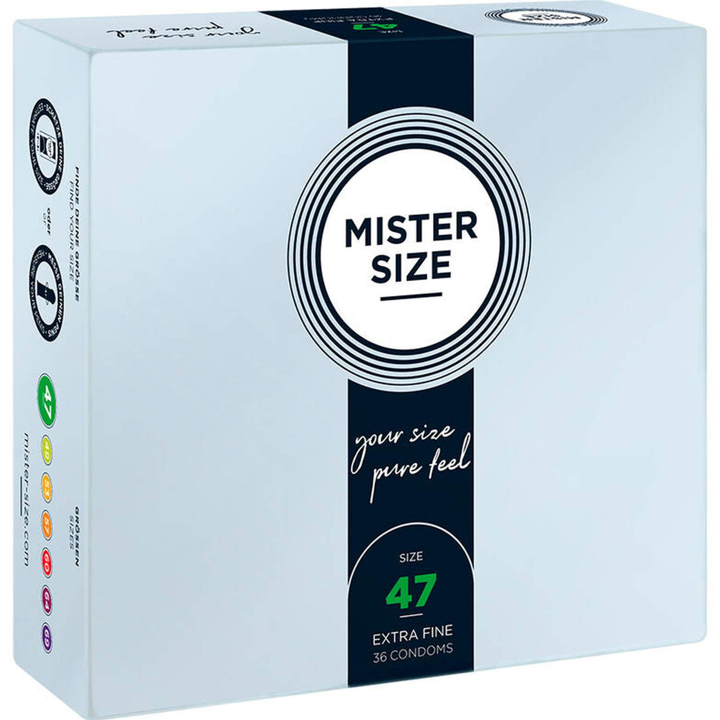 Mister Size Profilattici Extra Fini da 47 mm