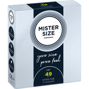 Mister Size Profilattici Extra Fini da 49 mm
