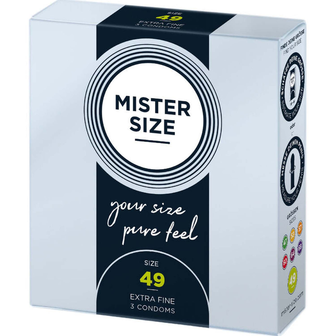 Mister Size Profilattici Extra Fini da 49 mm