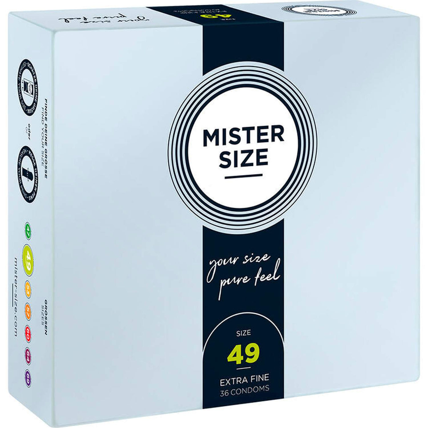 Mister Size Profilattici Extra Fini da 49 mm