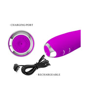 Molly Vibratore Rabbit con 12 modalità di Vibrazione e Rotazione con 8 strati di palline
