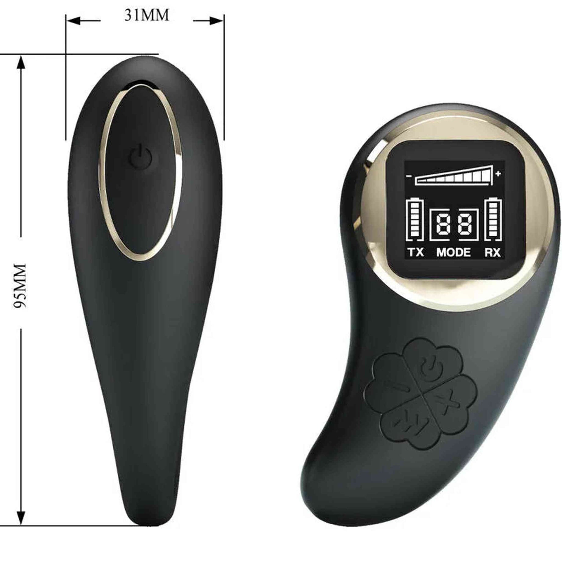 Nathan Vibratore di Coppia con Telecomando Wireless e Schermo per Controllo Vibrazione e Batteria