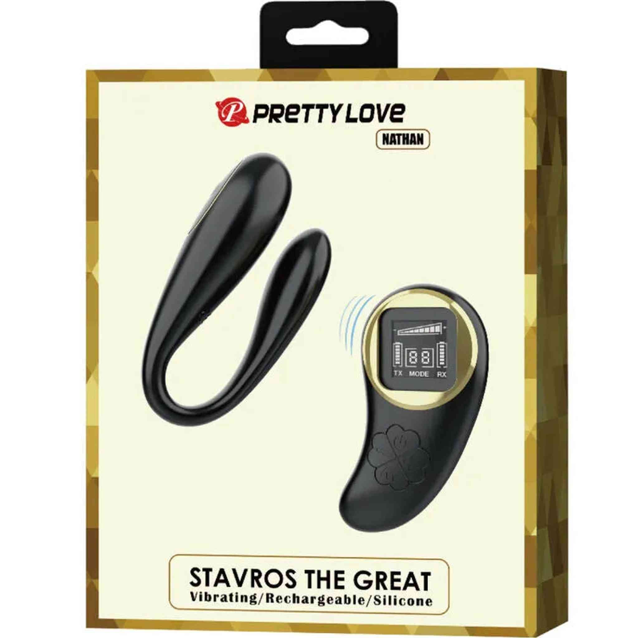 Nathan Vibratore di Coppia con Telecomando Wireless e Schermo per Controllo Vibrazione e Batteria