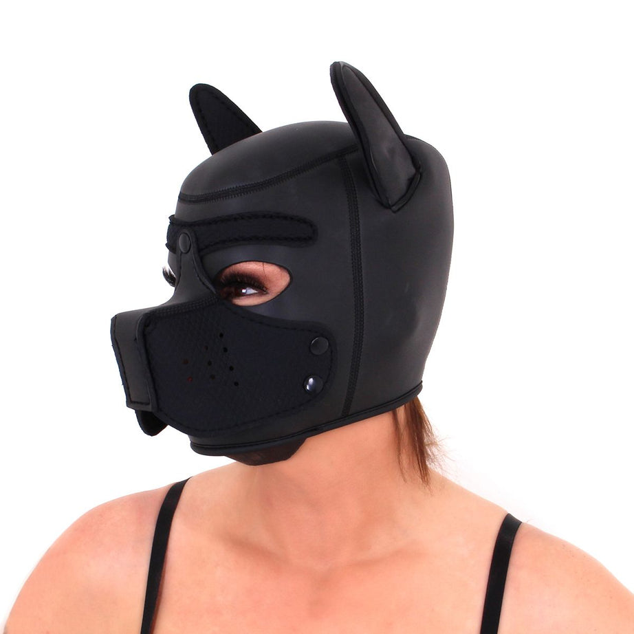 Neoprene Puppy Dog Hood – Maschera BDSM in Neoprene per Puppy Play