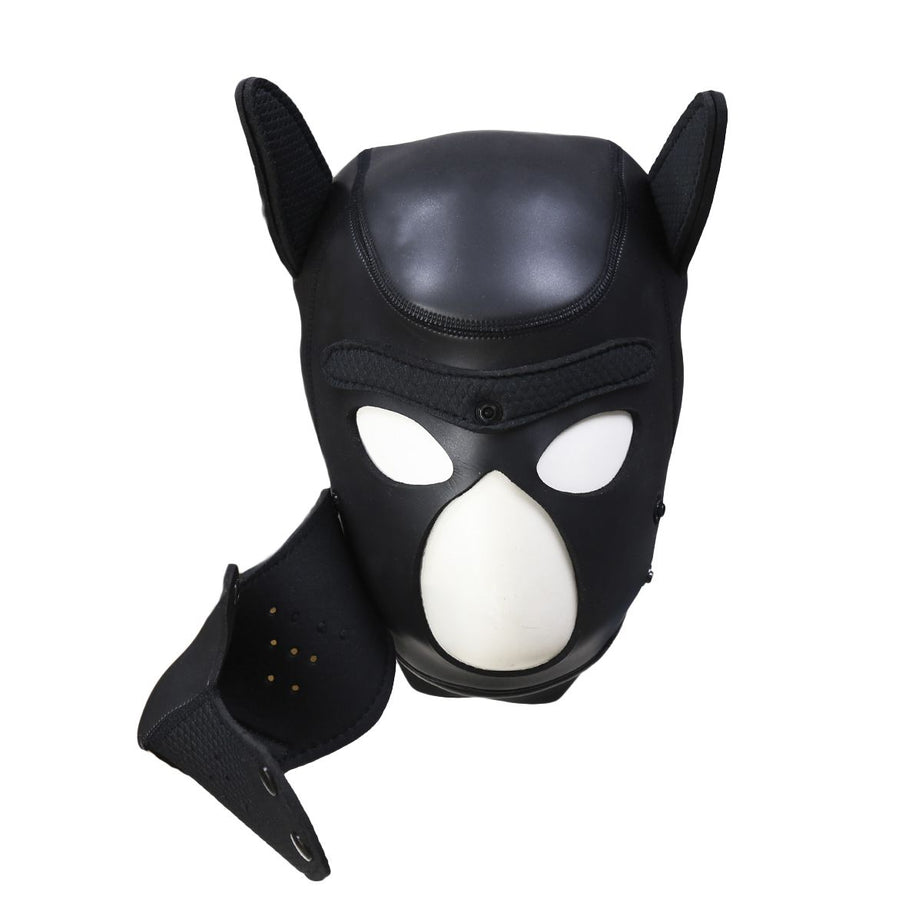 Neoprene Puppy Dog Hood – Maschera BDSM in Neoprene per Puppy Play