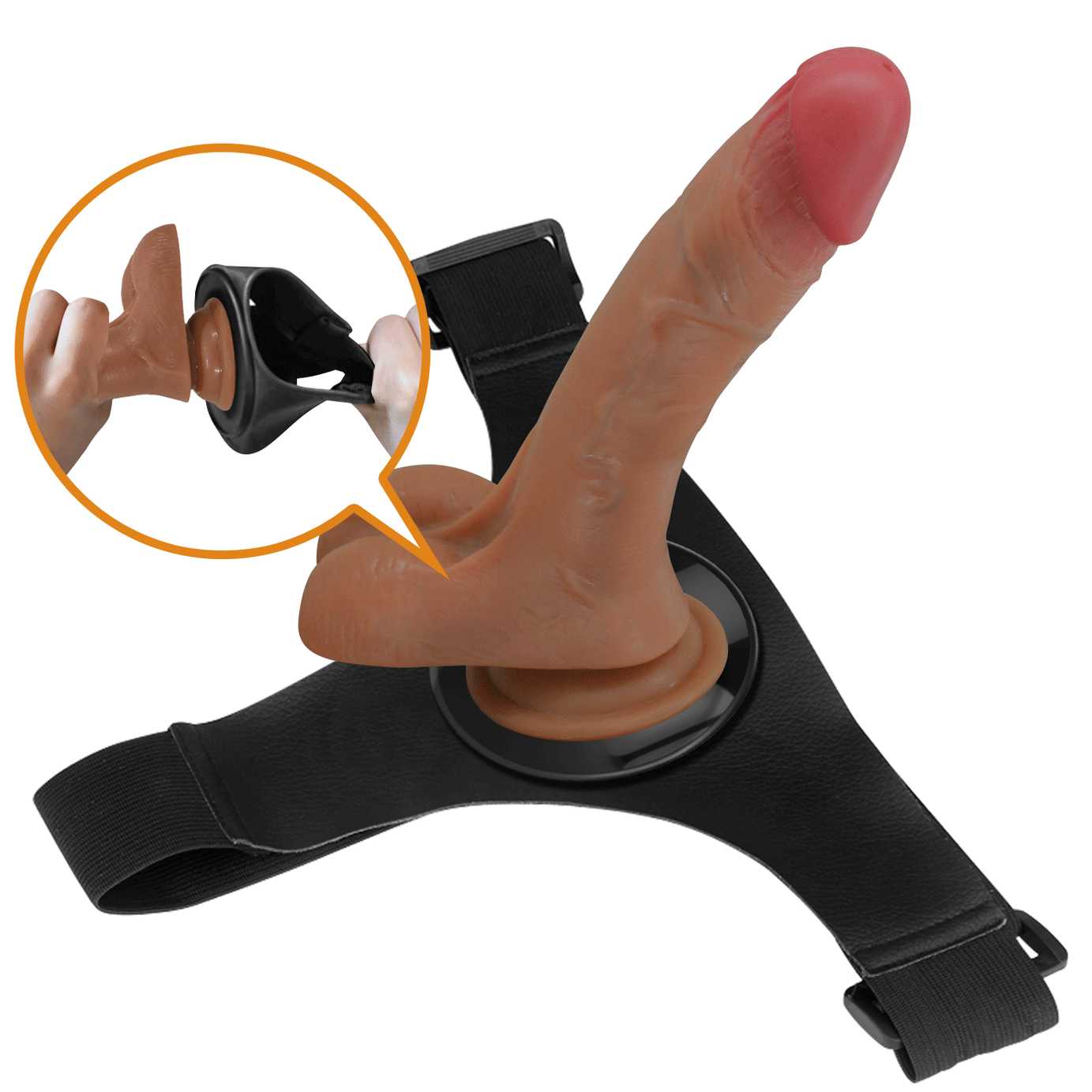 Oher Strapon Realistico Vibrante ed Eiaculante