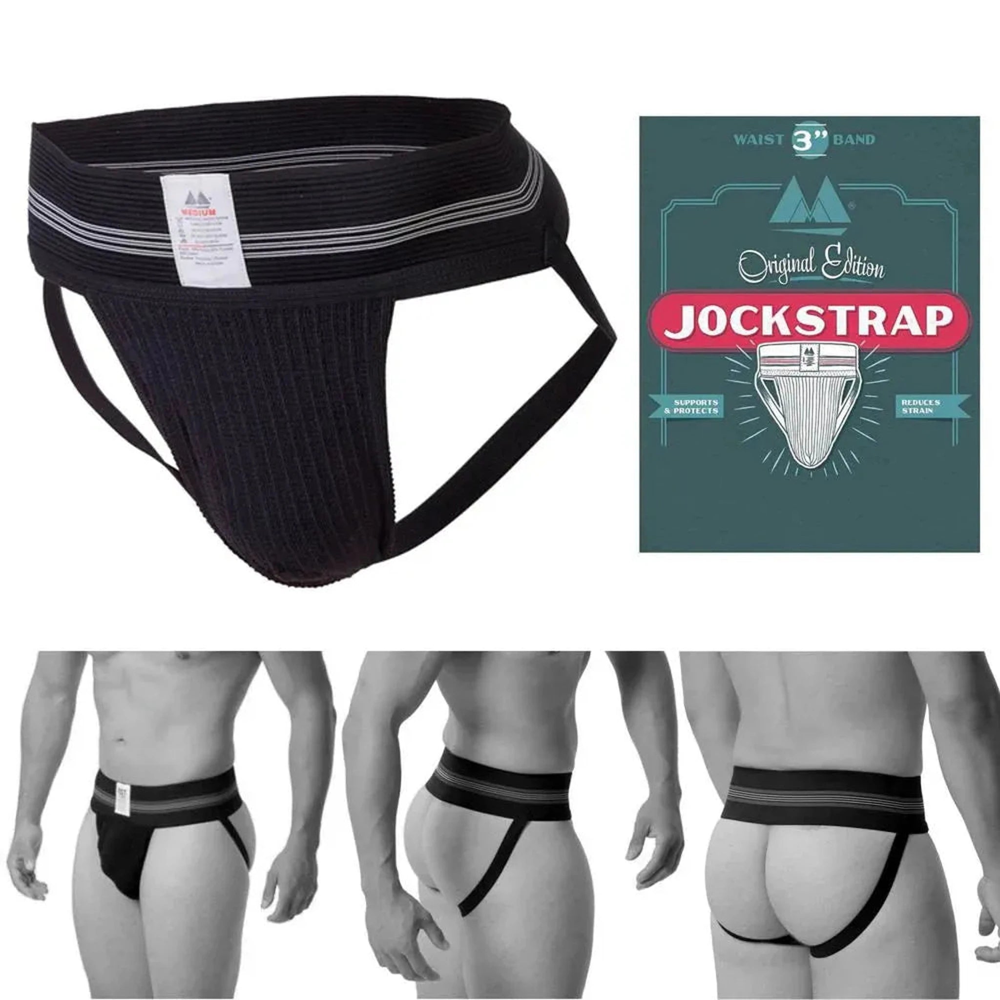 Original Edition Jockstrap modello Sportivo - Black