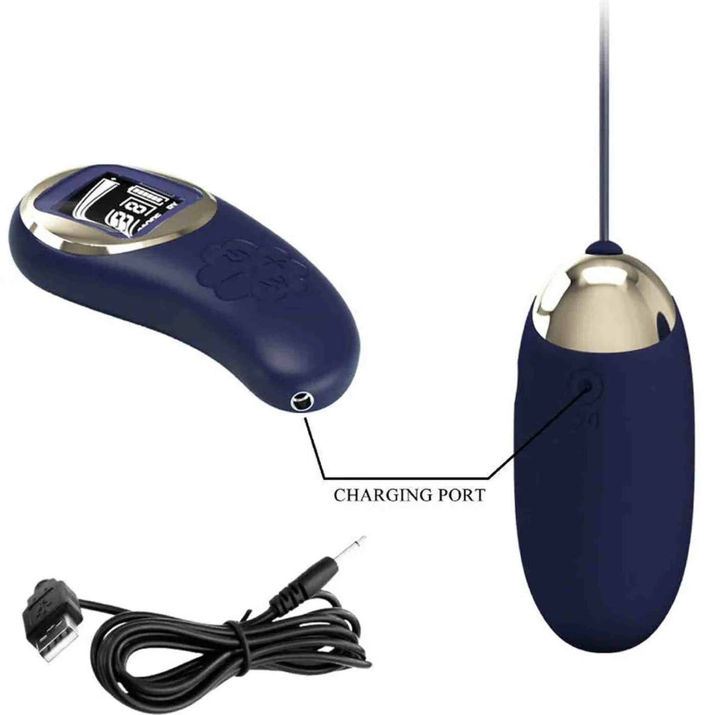 Ovetto Vibrante Wireless con Comando a Distanza e Schermo LCD per tenere sotto controllo vibrazione e stato batteria