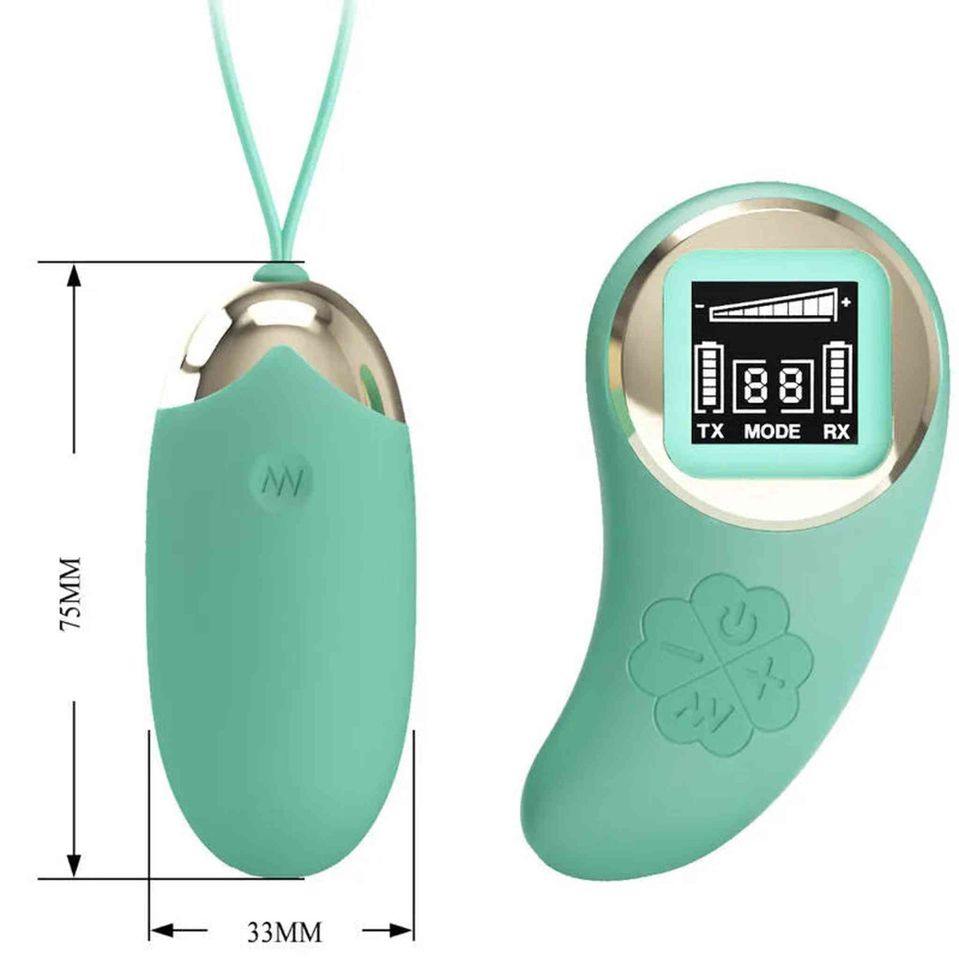 Ovetto Vibrante Wireless con Comando a Distanza e Schermo LCD per tenere sotto controllo vibrazione e stato batteria