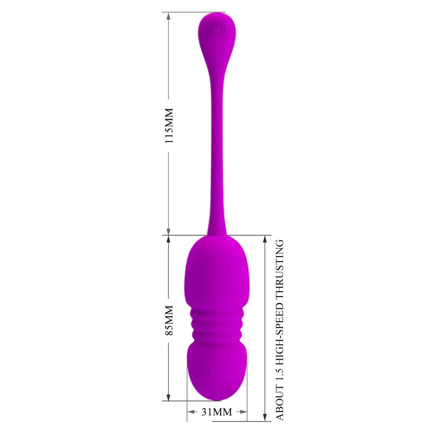 Ovetto Vibrante Wireless con Movimento di Up & Down per un piacere Extra