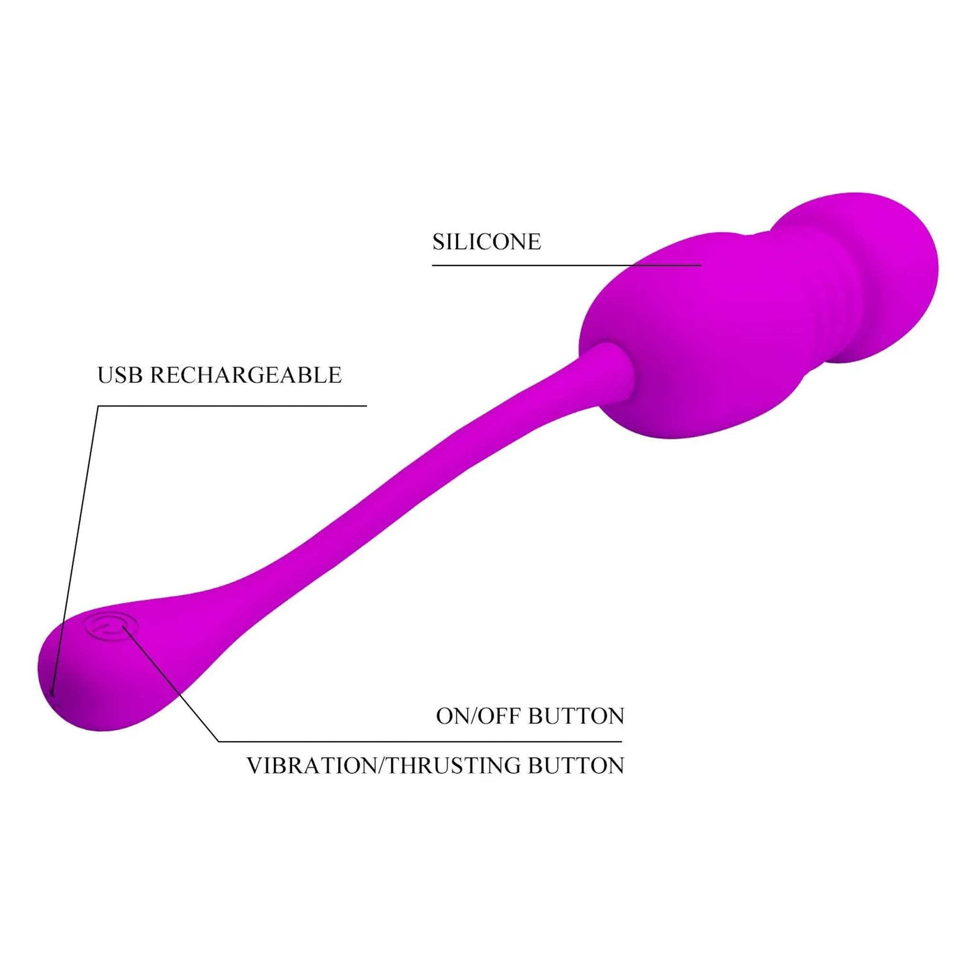 Ovetto Vibrante con Movimento di Up & Down per un piacere Extra