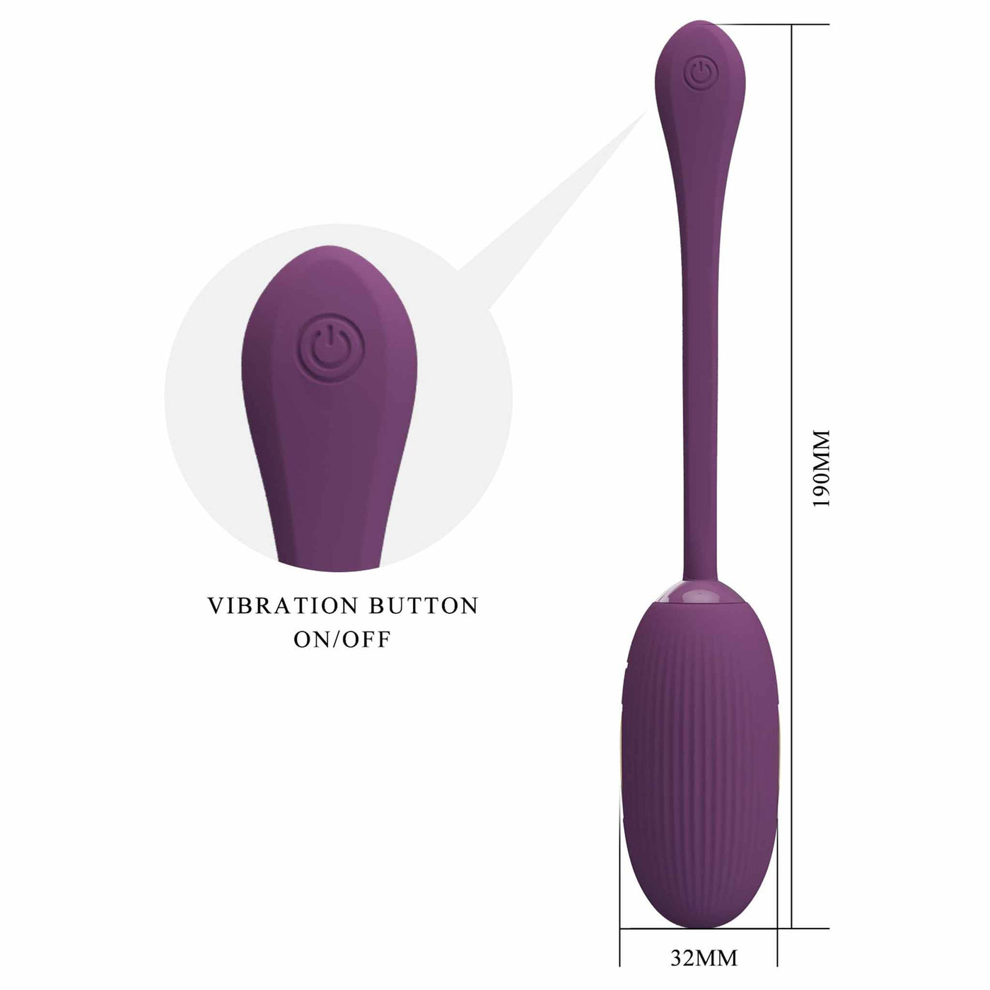 Ovetto Wireless con Elettrostimolazione e Vibrazione