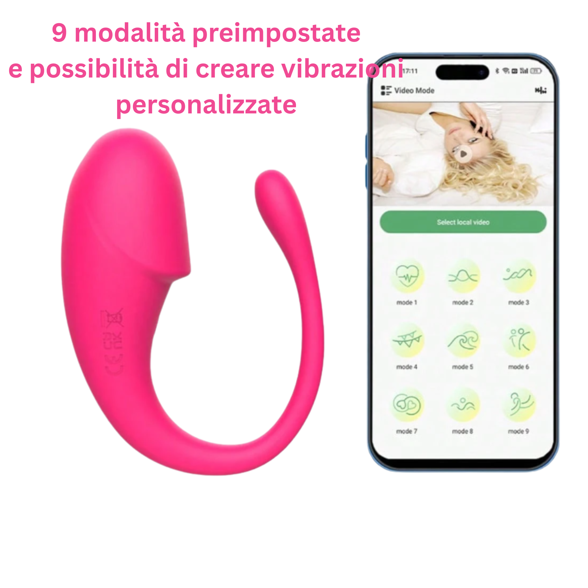 Ovulo Vibrante Wireless Modello Lush