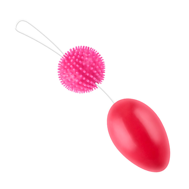 Palline Anali/Vaginali con rilievi stimolanti - Rosa - GoEstasy